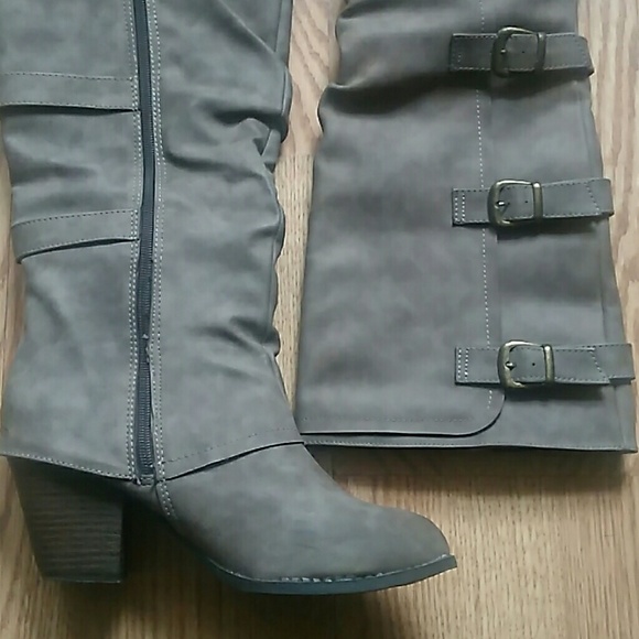 Brown Buckle Boots - Picture 6 of 8